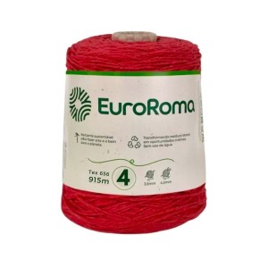 BARBANTE EUROROMA 4/4 - 600 G - 915 M / VERMELHO